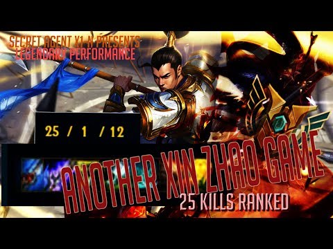 Legendary Xin Zhao - 25 KOs - Season 8 RANKED League of Legends