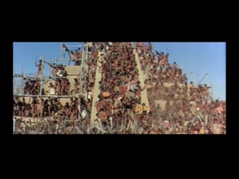 Mayan battle scene - "KINGS OF THE SUN" 1963 movie. Final battle