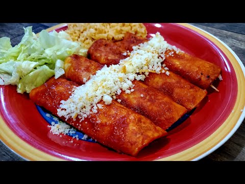 Enchiladas rojas estilo Zacatecas | Enchiladas fritas