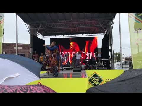 Yemi Alade performing “Johnny” at Essence Street Style block party in Brooklyn