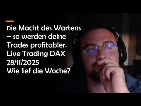 Break Even & Stop Loss: Die Zeichen, dass du nach Plan handelst. Akzeptiere BE & SL. DAX deutsch