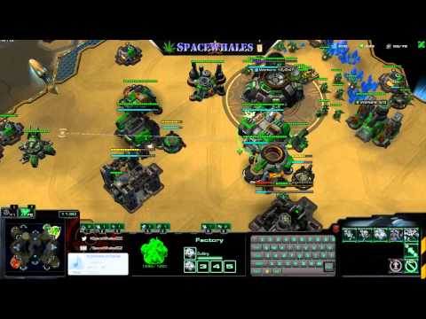 SC2 HotS 1v1 - Master Terran - TvT / Star Station / Defending 2-Rax Reaper with Double Thor Drop