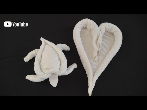 How to make animal towels Turtle | towel folding design | towel art