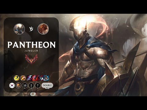 Pantheon Jungle vs Taliyah - KR Grandmaster Patch 14.8