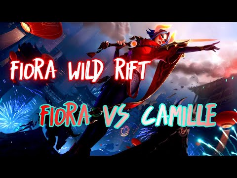 Fiora Wild Rift Gank Team and get a Quadra Kill vs Camille Baron Lane || Wild Rift Gameplay ||