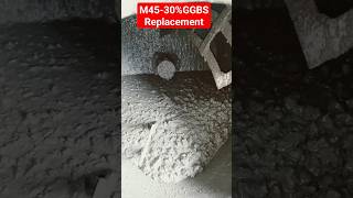 GGBS Mix M45 Excellent Workability.. 😍 #admixture #concrete #shorts #short #viral #youtubeshorts