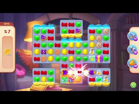 Homescapes 1846 Level - 16 moves - NO BooSTERS