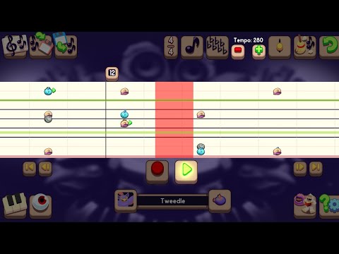 Evolution of monsters singing the water island