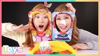 엘리와 줄리의 파이 페이스 보드게임 장난감 대결 놀이 CarrieAndToys