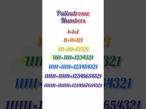 #palindrome #palindromenumber #palindrome numbers #maths magic #maths shorts #mathshorts