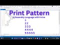 Print Pattern In Assembly Language Part 5 How To Print Pattern In Assembly Language With Irvine
