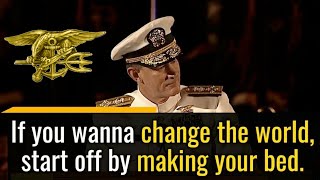 Speech To Change Your Life Today! Admiral McRaven &quot;Make Your Bed&quot; Motivational Words Of Wisdom