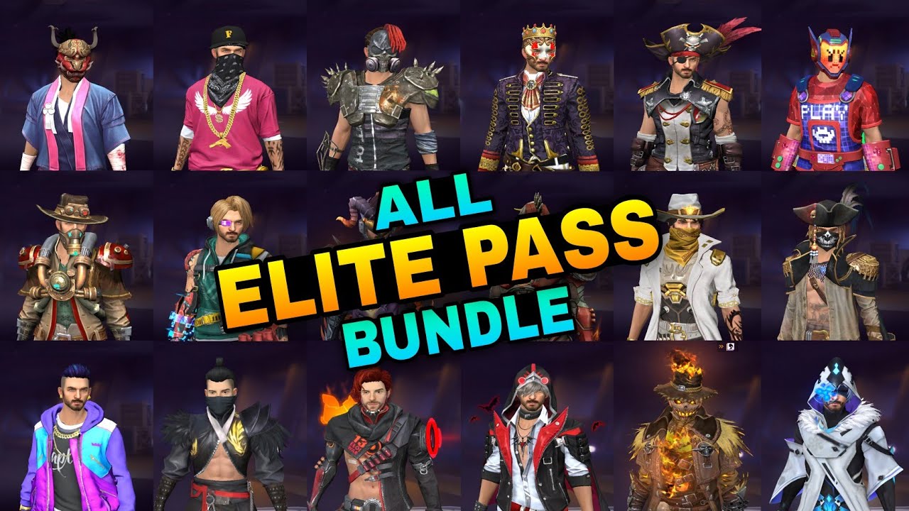 ALL ELITE PASS BUNDLE IN FREE FIRE || FREE FIRE ALL ELITE PASS BUNDLE || FF ALL ELITE PASS BUNDLE