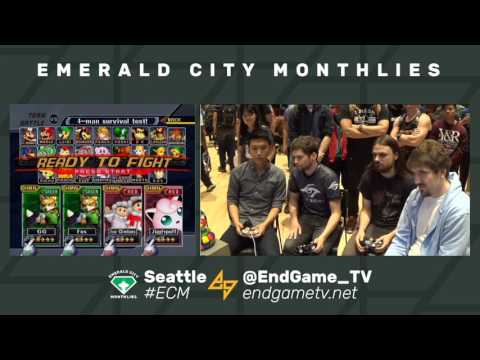Zhu & Silentwolf (Green) vs. Big D & Webwipe (Red) | SSBM-D WQF | ECM3