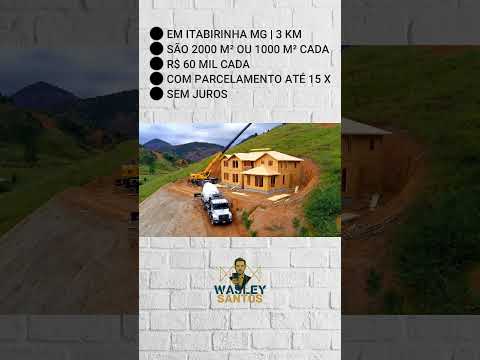 Terrenos de 1000 m² Por 60 mil #arquitetura #lotesparavenda #itabirinha #lote #imoveisvenda