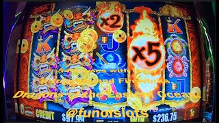 5 Bonuses with many Retriggers and Fireworks | Dragons of the Eastern Ocean