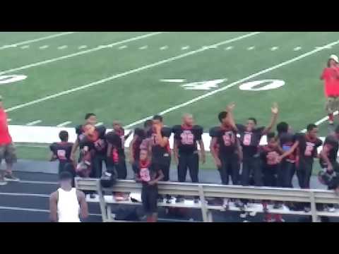 Riverdale Blackhawks Celebrating After Win vs. Sandy Creek Patriots