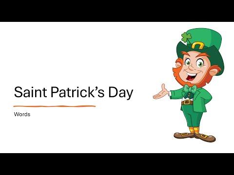 Saint Patrick's Day Words