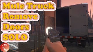 GTA 5 Online - Mule Truck - How to open the back doors SOLO - New FAST way using Glitch