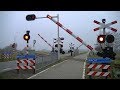 Spoorwegovergang Hindeloopen Dutch Railroad Crossing