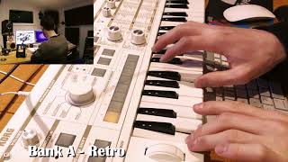 Video thumbnail for ALL NEW microKORG S - ALL 64 sounds previewed of Bank A. by Emlyn In The Mix