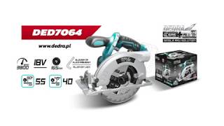 Akumulátorová kotúčová píla 165mm 18V DEDRA