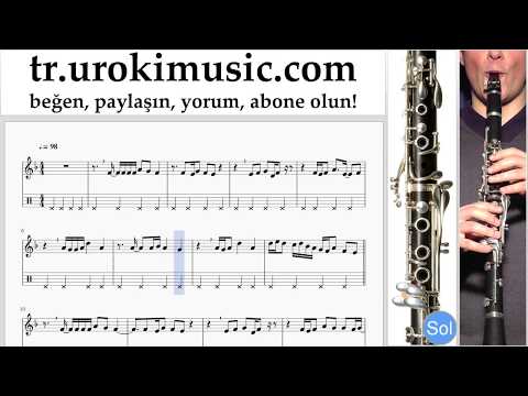 Klarnet dersleri Aleyna Tilki - Sen Olsan Bari Notalar Eğitim um-i723