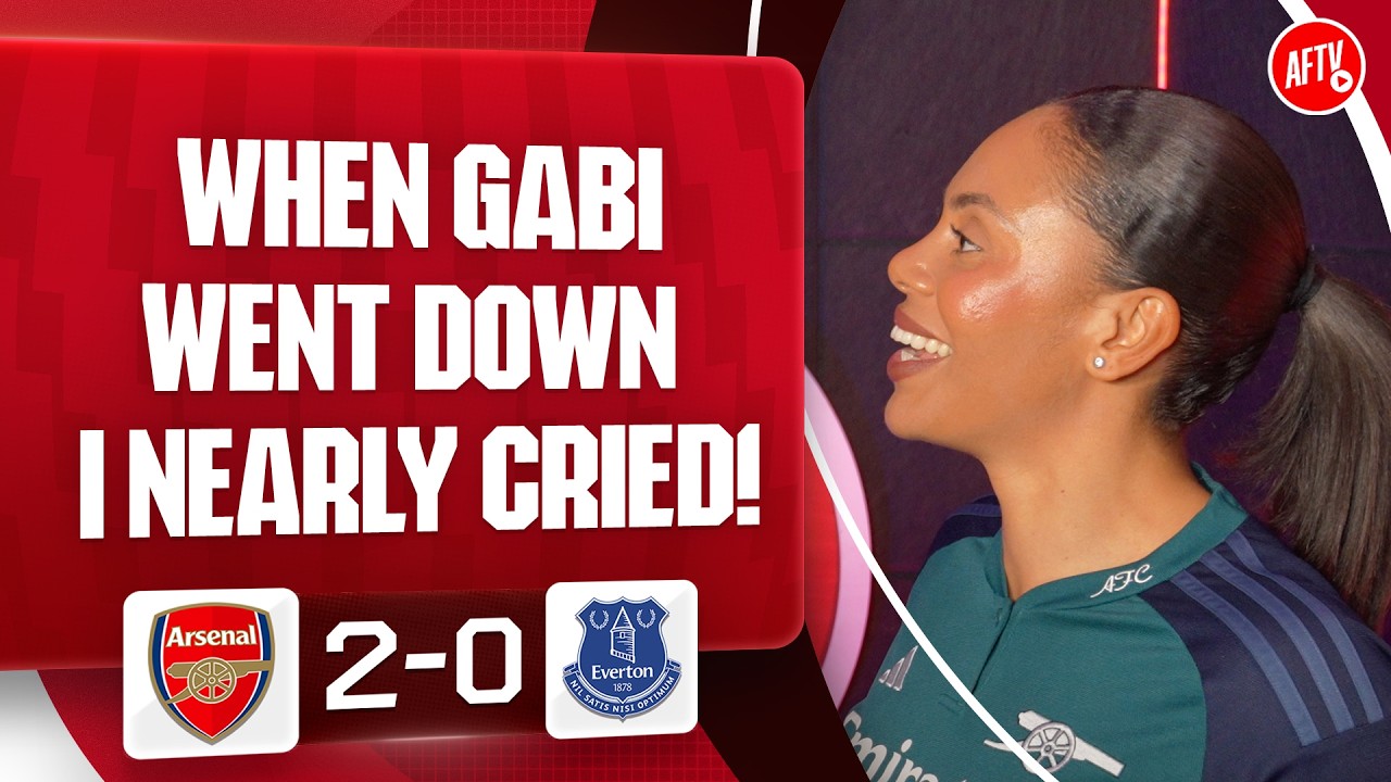 When Gabriel Went Down I Nearly Cried! (Charlene) | Arsenal 2-0 Everton