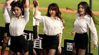 セクシーなOL達が集う中場舞💃熊霓→Yuri→菲菲  楽天ガールズ cheerleader 치어리더 2024/6/21【台湾チアTV】
