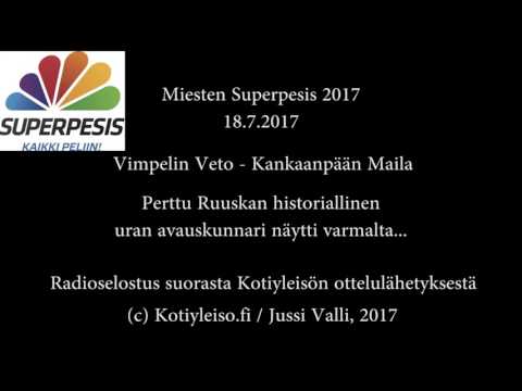 Miesten Superpesis 2017 - Perttu Ruuskan uran avauskunnari oli lähellä ottelussa ViVe - KaMa...