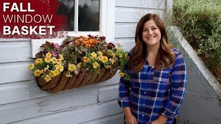 A Simple Window Basket for Autumn