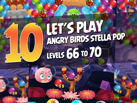Let's Play Angry Birds Stella Pop - Part 10 - Levels 66 to 70 - Crystal Caves