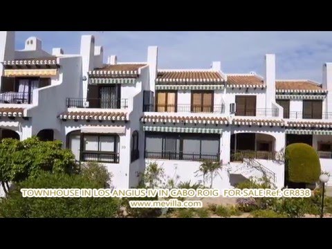 Ref: CR838 - TOWNHOUSE IN LOS ANGIUS IV IN CABO ROIG BEACHSIDE FOR SALE