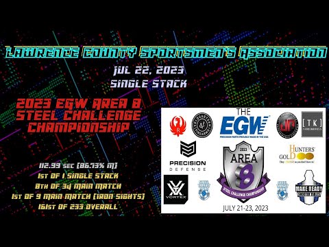 2023 EGW Area 8 Steel Challenge Championship - Single Stack DIVISION WIN!