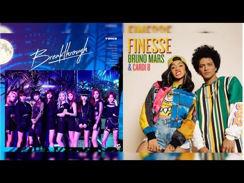 TWICE ft. Bruno Mars- Breakthrough With Finesse (Mashup)