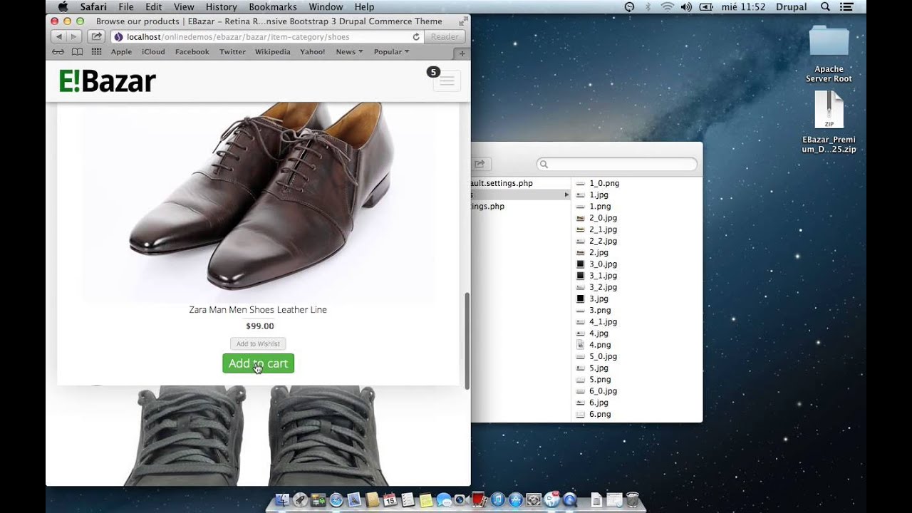 Working with the Shopping Cart - EBazar Drupal Commerce Theme