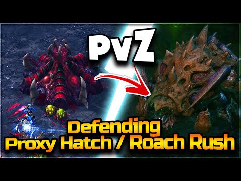 StarCraft 2 - PvZ - How To Defend a PROXY HATCHERY / Roach RUSH ! (Guide)