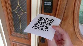 Unlock front door via qr code