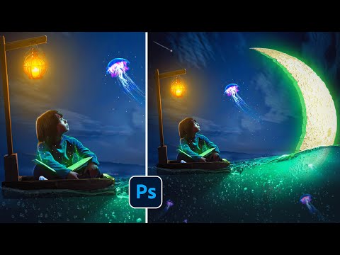 Photo Manipulation | "Dream Story" | Photoshop Manipulation | Fantasy Glowing Moon | Speed Tutorial