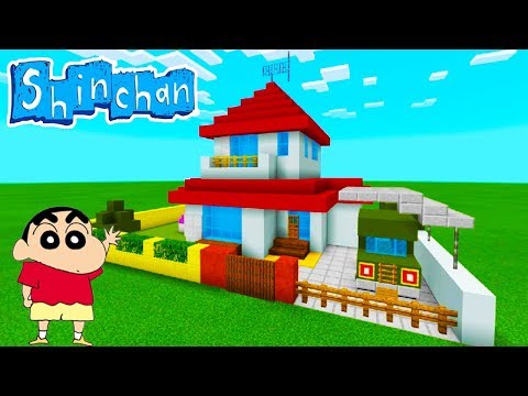 Crazy Minecraft Tutorial: Build Shin Chan's House!