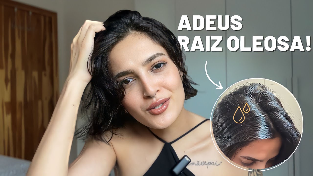 Como deixar a raiz do cabelo super SOLTINHA | raiz oleosa e pontas secas