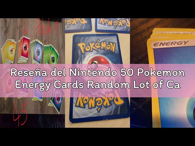 Vídeo relacionado con Nintendo 50 Pokemon Energy Cards Random Lot of Cards