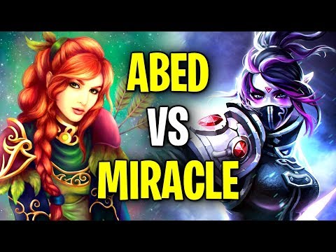 MIRACLE vs ABED Epic Midlane Fight - Incredible Plays