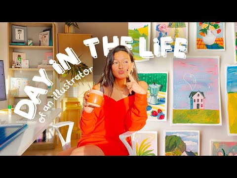 Illustrator day in the life ✹ New creative chapters, tiny paintings, Patreon