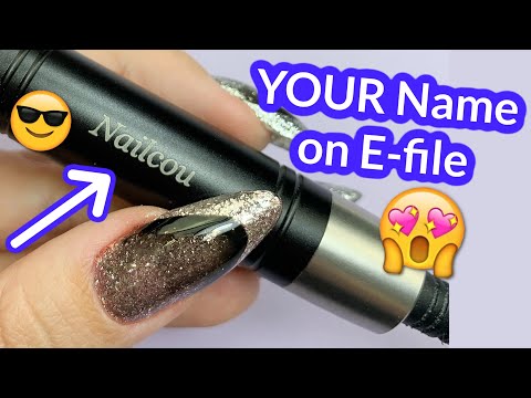 E-file with YOUR Name | MelodySusie Kanon Nail Drill Review | Quick Gel Fill | Trending Design