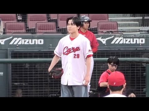 広島ファンの鈴木福さん、史上最速110キロ始球式！マツダスタジアムどよめく！広島カープvs読売ジャイアンツ 2026年6月23日