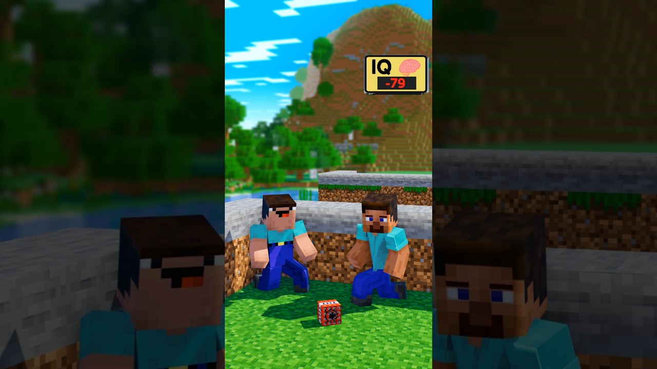 How Steve and Noob with different IQ counter Notch TNT 🧨💀