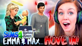 *NEW* 👫EMMA AND MAX RUN AWAY TOGETHER!?❤ (The Sims 4 - BROKEN DREAM #1! 🏚)