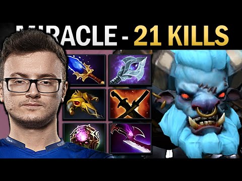 Spirit Breaker Dota Gameplay Miracle with 21 Kills and Windwaker