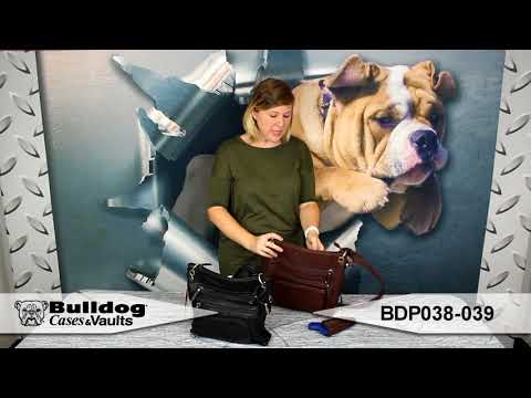 Bulldog Cases Medium Crossbody Concealed Carry Purse